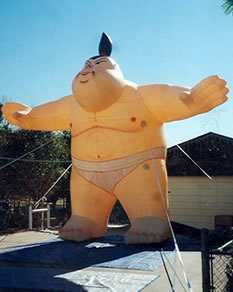 Little Sumo cold-air inflatable - 20ft. sumo wrestler inflatables for sale and rent. 