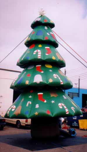 Christmas Tree advertising inflatables available for rental nationwide.