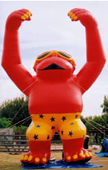 Cool Kong 25' cold-air advertising balloon.