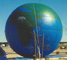 earth balloons - globe inflatables for sale and rent.