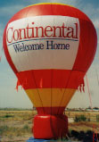 Advertising balloons for rent. 35ft. tall balloons really increase your visibility.