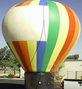 Hot-air balloon shape cold-air inflatables for sale and rent!