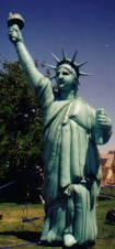 18ft. Statue of Liberty inflatable - great for parades. Patriotic Balloons.