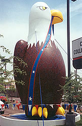 Eagle inflatable - many patriotic holiday balloons available for sale and rent.
