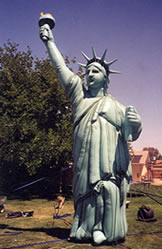 Statue of Liberty patriotic holiday inflatables for sale and rent!18ft. cold-air balloon.