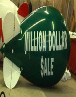 Have your advertising balloon - blimp your way! We manufacture helium balloons in the USA.
